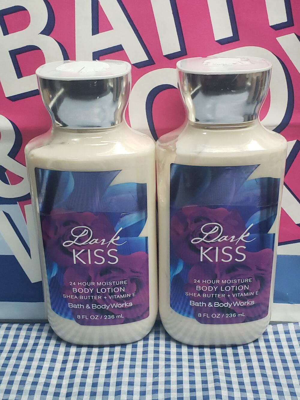 BBW Dark Kiss Daily Nourishing Body Lotion 24 Hour Moisture 2 Pack